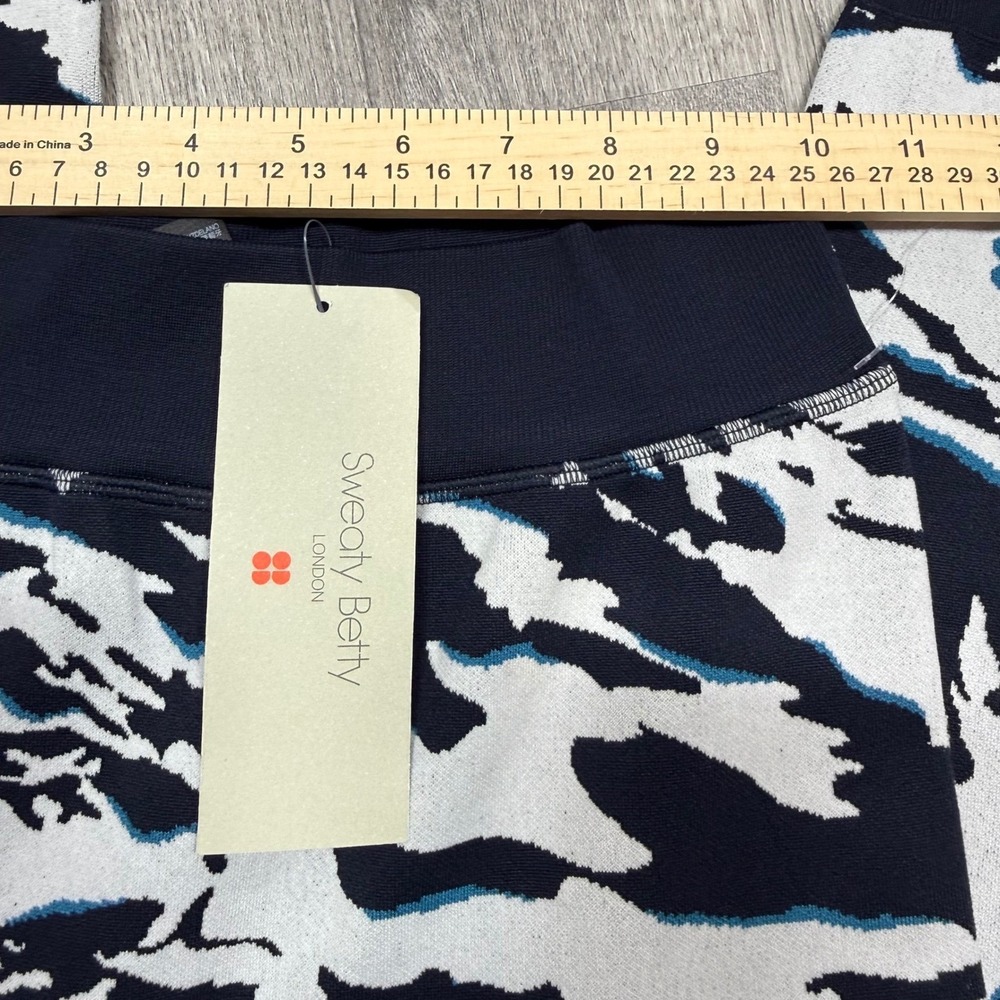 Sweaty Betty Peaks Ski Base Layer Leggings Blue Peaks Jacquard XS SB8631A NEW - Picture 7 of 11